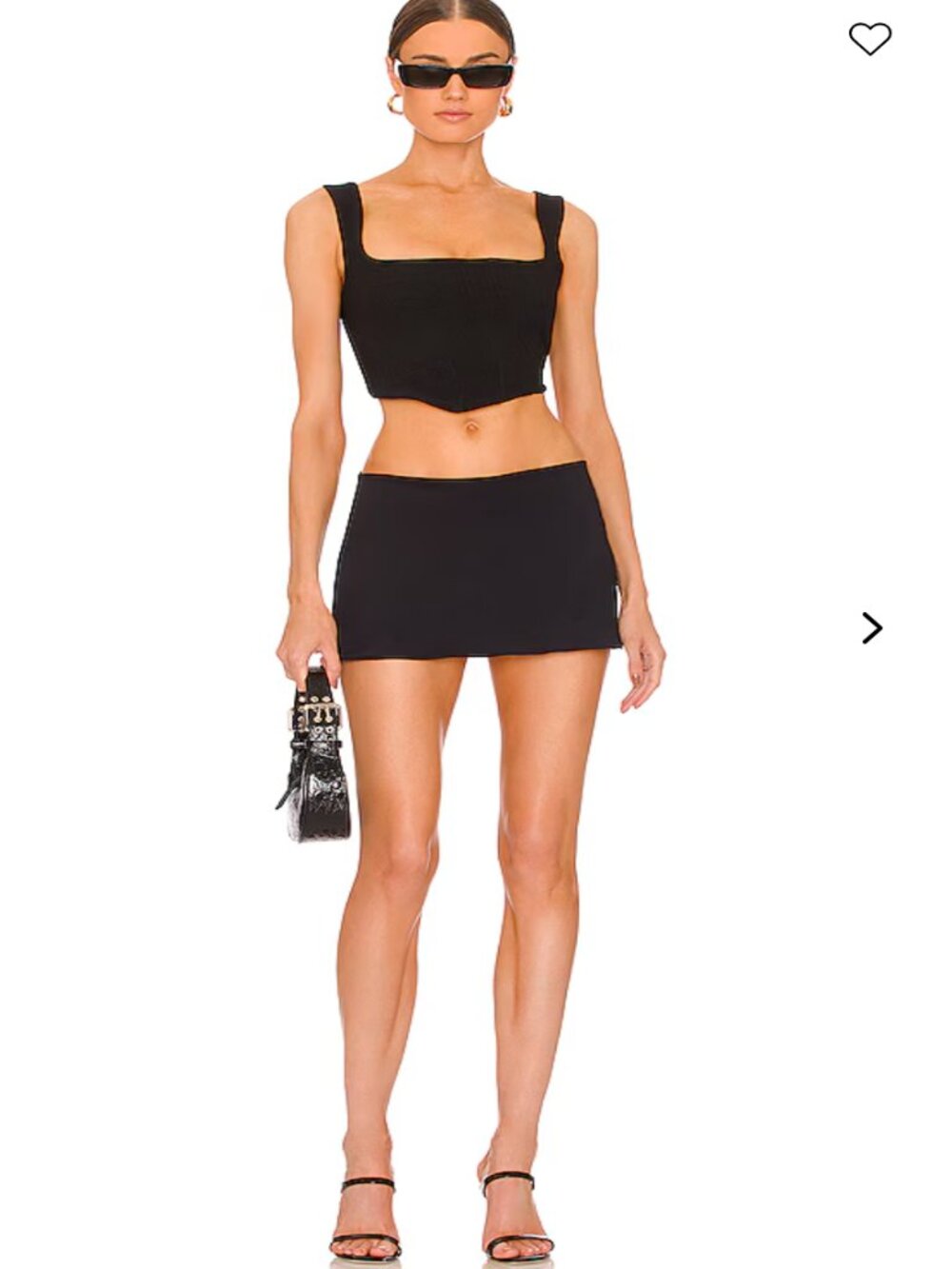 Danielle Guizio Black Skort